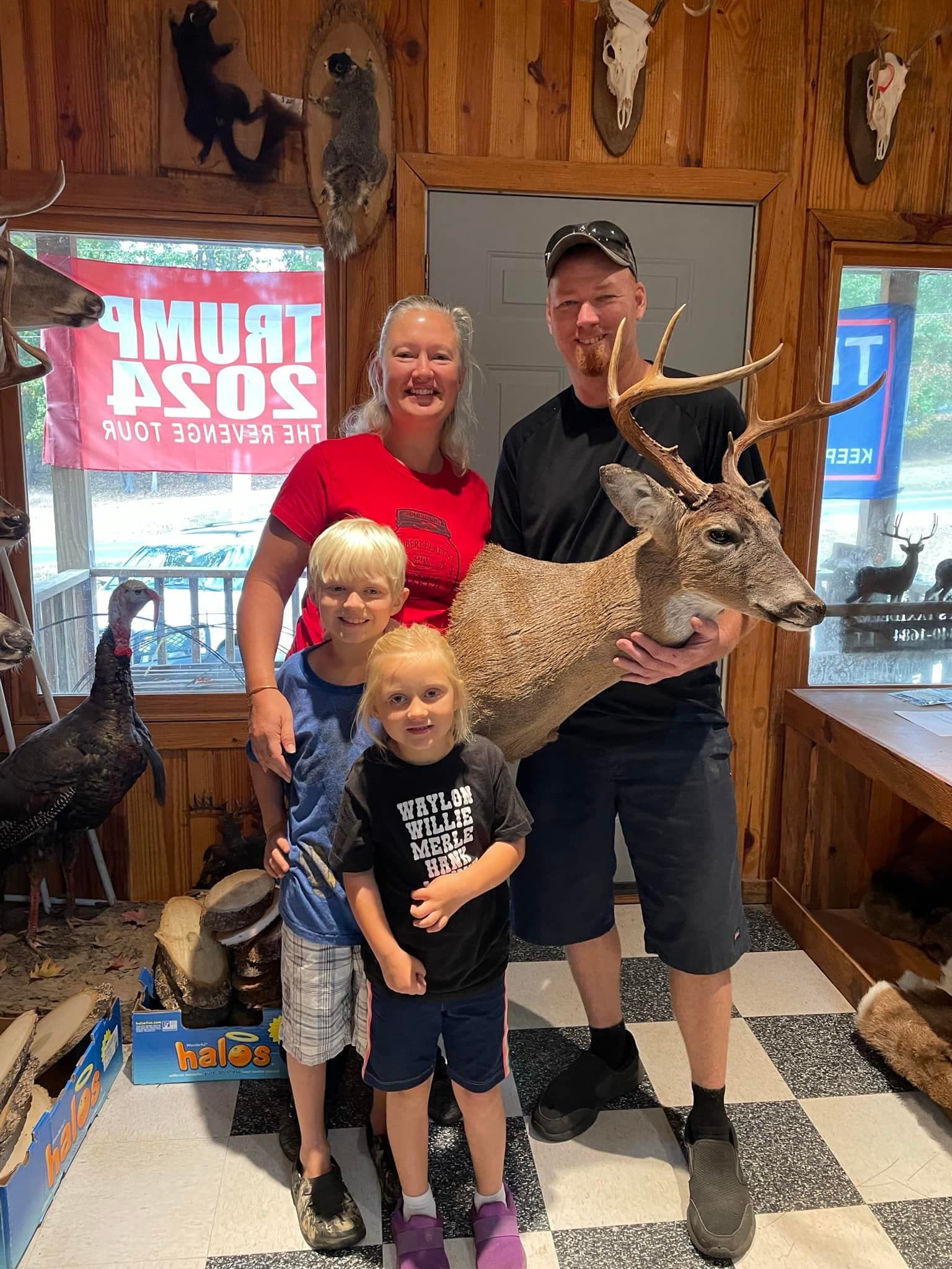 Happy customer with our taxidermy